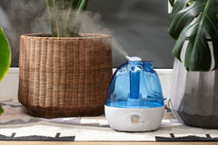 Cool Mist Humidifiers for Bedroom- 2.2L Quiet Ultrasonic, 360° Rotating Nozzle, Adjustable Mist, Auto Shut-Off, Filter-Free for Large Rooms