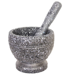 Classic Granite Mortar & Pestle Set – Durable Grinding Bowl for Fresh Spices, Herbs, and Seeds