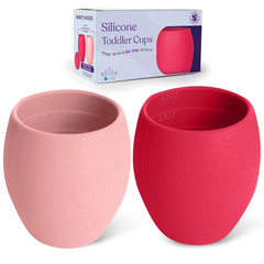 Sperric Silicone Mini Sippy Cups For Toddlers - Baby Drinking Training Cup 4.5 OZ, Available in a Few Colors