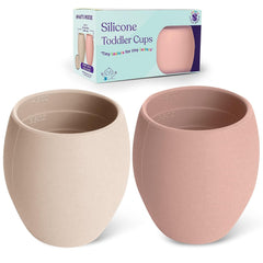 Sperric Silicone Mini Sippy Cups For Toddlers - Baby Drinking Training Cup 4.5 OZ, Available in a Few Colors