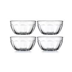 4-Piece 18.5oz Glass Bowl Set – Durable, Dishwasher Safe for Easy Cleanup