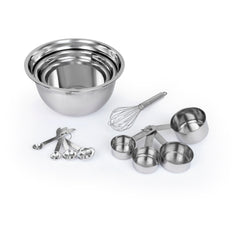 12-Piece Mix and Measure Set, Includes Mixing Bowls, Measuring Cups, Measuring Spoons, and Whisk