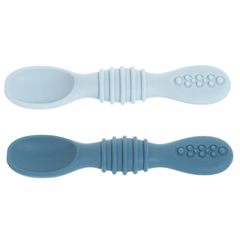 Silicone Baby Spoons for Baby Led Weaning 4-Pack, First Stage Baby Feeding Spoon Set Gum Friendly BPA Lead Phthalate and Plastic Free